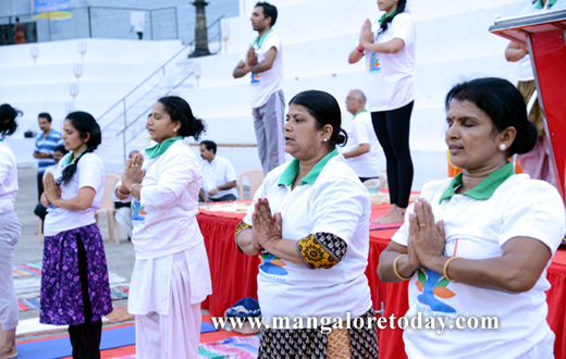 Surya Namaskar at kadri temple
